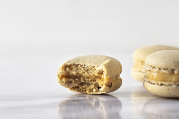 Caramel Latte French Macarons