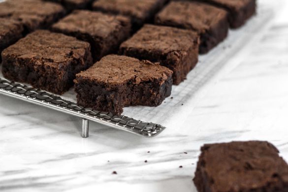 Perfectly fudgy brownies