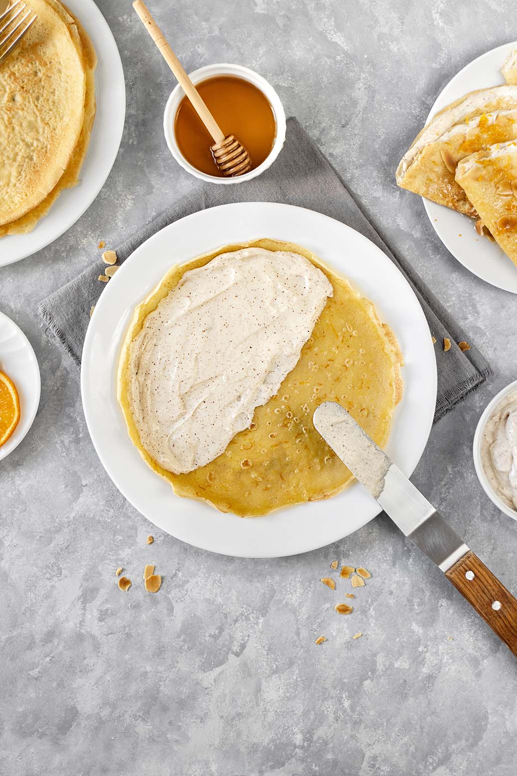 Almond Orange Blossom French Crepes