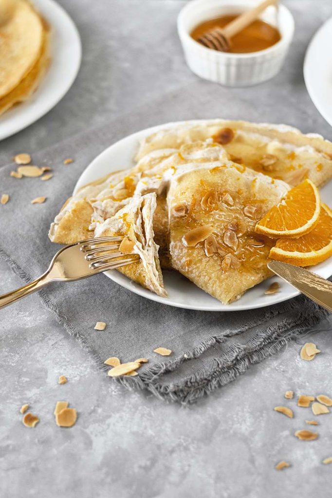 Almond Orange Blossom French Crepes