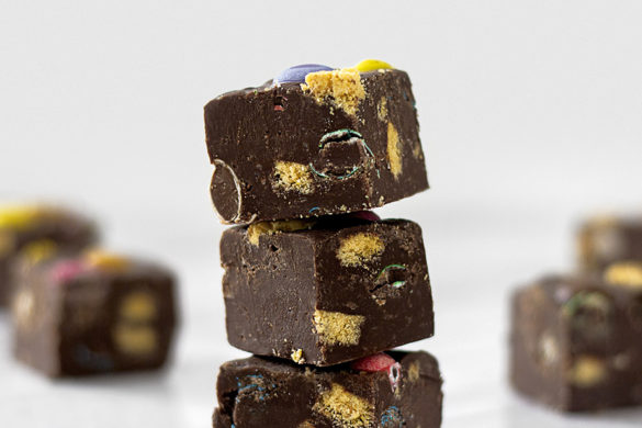 Chocolate Fudge with Candy
