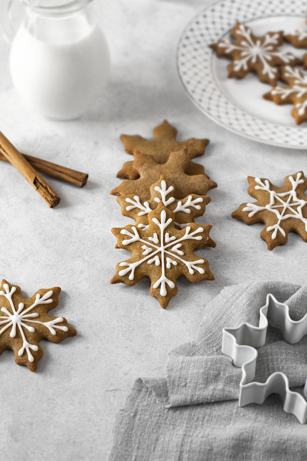 Gingerbread Cookies with Royal Icing - The Sweet Balance