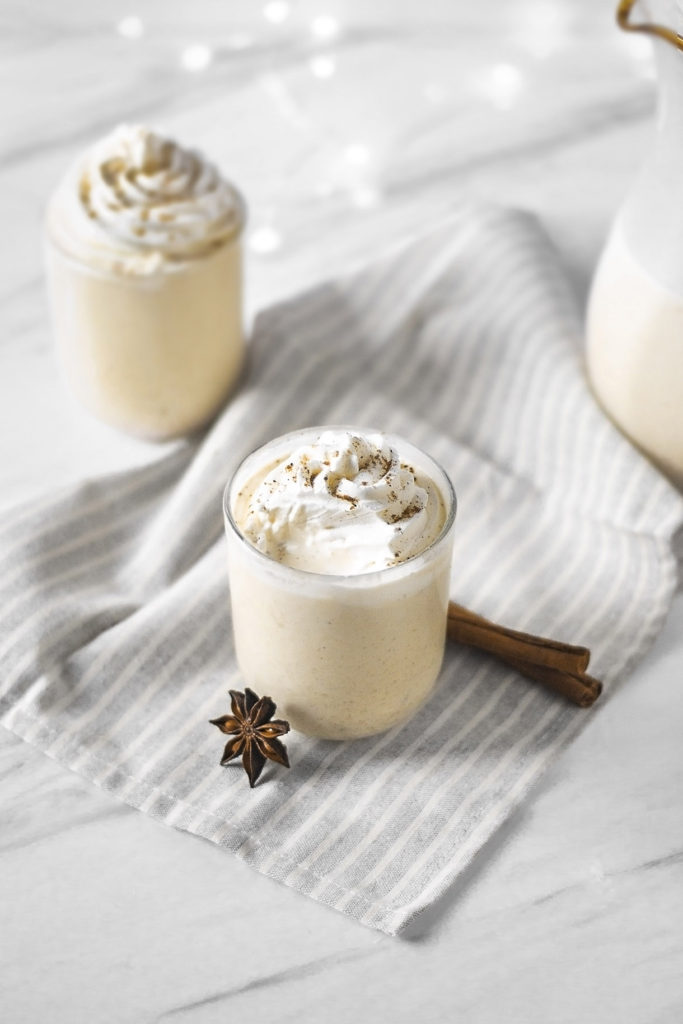 Homemade Creamy Spiked Eggnog