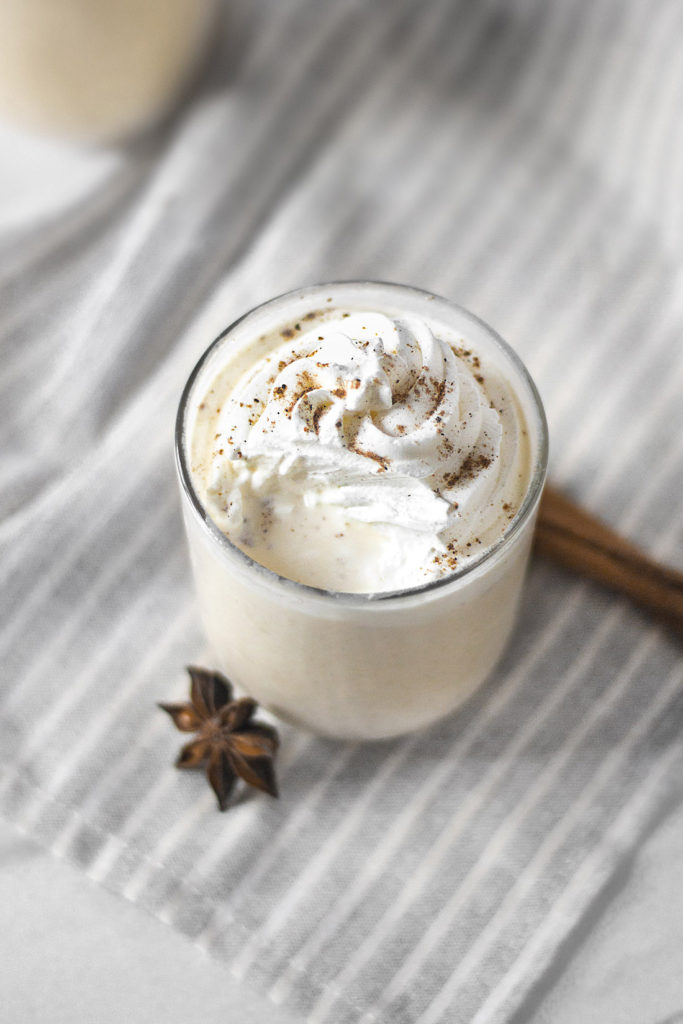 Homemade Creamy Spiked Eggnog